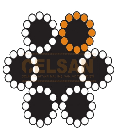 6 x 12 +7 Gergi Halatı