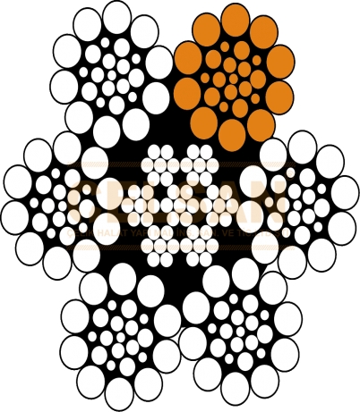 6 X 26 Çelik Özlü Çelik Halat