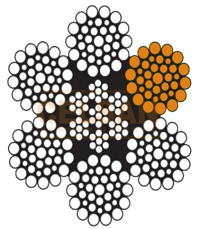 6 x 36 Çelik Özlü Çelik Halat