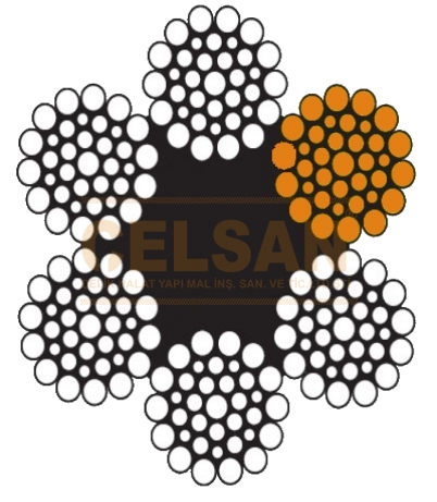 6 x 36+Lif Özlü Çelik Halat