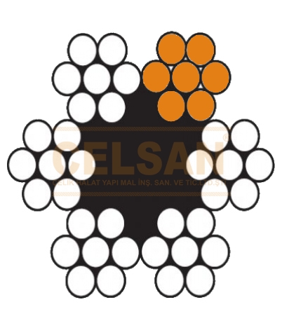 6 x 7 Lif Özlü Çelik Halat